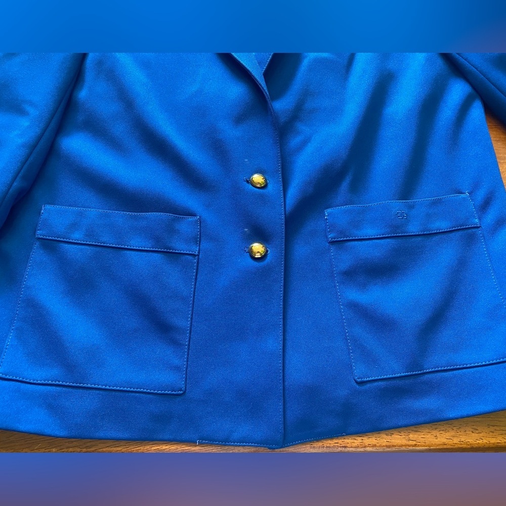 Givenchy VTG Sport Sapphire Blue Women's Blazer Plus Size - Picture 11 of 12